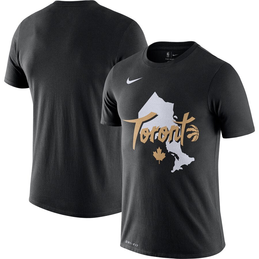 Men 2020 NBA Nike Toronto Raptors Black 201920 City Edition Hometown Performance TShirt
